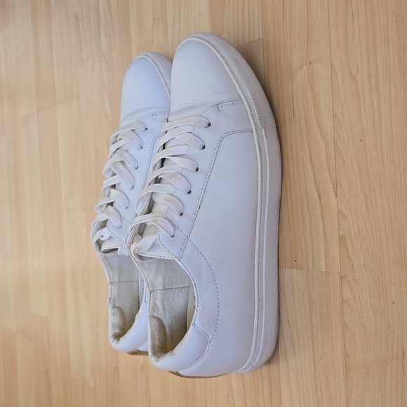 Kenneth Cole Kam White Leather Lace-Up Sneaker with Gold Accent Size 8M - Picture 9 of 9